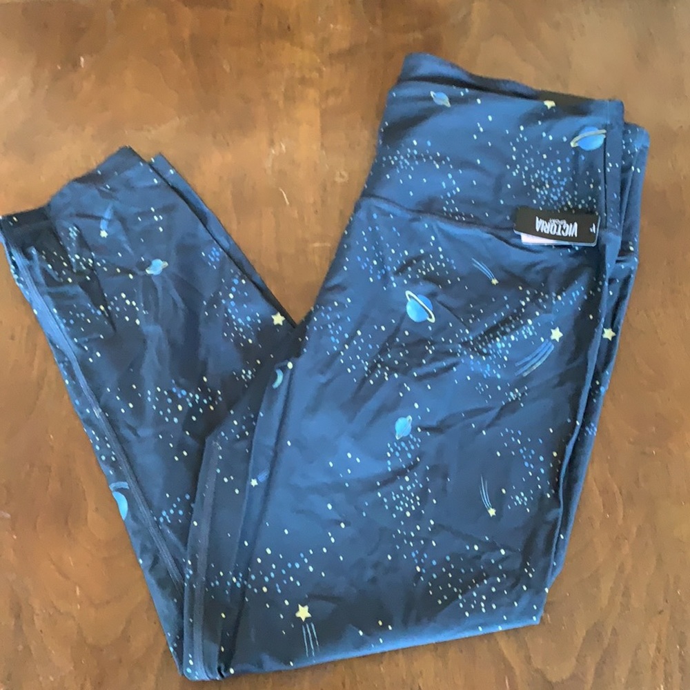 Victoria's Secret Night Sky Printed High Rise 7/8 Tights NWT Limited Edition